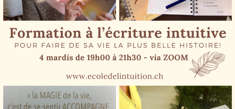 Atelier d’écriture intuitive via Zoom – soirée 1/4 Atelier d’écriture intuitive via Zoom – soirée 1/4